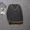 Cy Cosplay Costume Magic School Hufflepuff Ravenclaw Slytherin Wizard V Neck Sweater Uniform Stripe Cotton Sleeveless Knitte