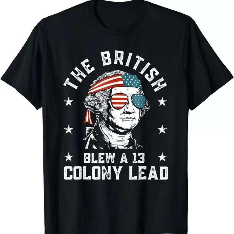 Die Briten verspielten einen Vorsprung von 13 Kolonien Amerikanische Flagge Patriotisches T-Shirt