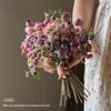 Bionic Blueberry Artificial Flowers for Living Room Decoration - Dried Flower Bouquets Arrangement