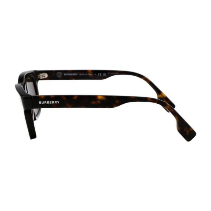 Burberry Temple Logo Acetate Irregular Sunglasses Men's Tortoiseshell