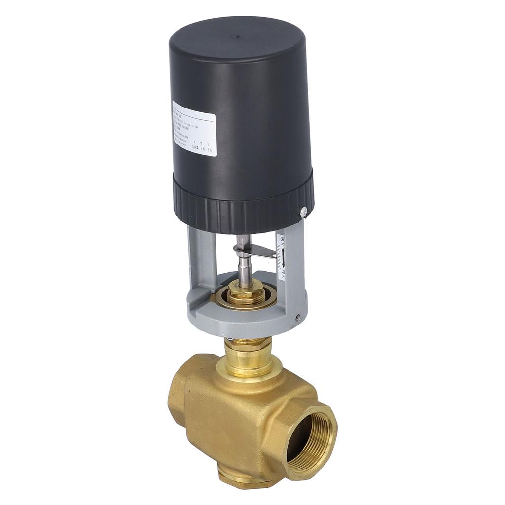 Electric Motorized Valve Regulating Control Brass BSP 2 Way AC 220V for Industry