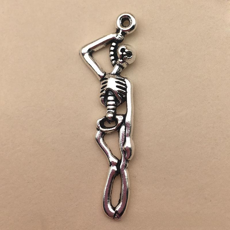 80-Piece Halloween Jewelry DIY Kit: Pumpkin, Skull, Bat & Witch Pendants for Earrings