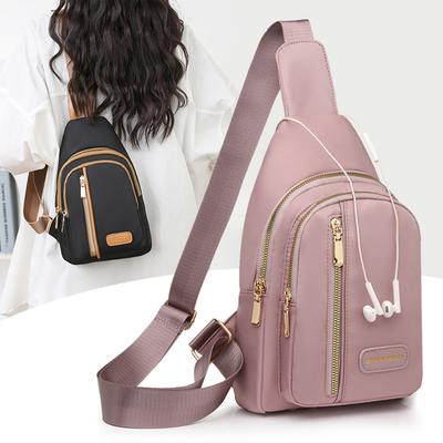 Bolsa de Peito Feminina Leve Esportiva Bolsa de Ombro Transversal