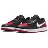New JORDAN 1 Low FlyEase Black White Gym Red DM1206-066