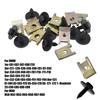 40pcs Chassis Engine Guard Metal Nut/Screw Washers U-shape Clip For BMW F10 E46 E92 E90 Car Fender Bumper Cross Head Screws