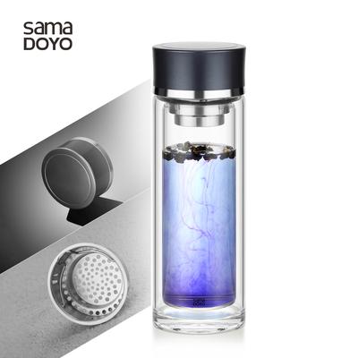 Double-Wall Heat-Resistant Travel Tea Infuser, Tea Cup, Leak-Proof