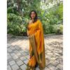 Silk Saree from the ALMAARI Store Is Adorned with Beautiful Zari Work In Form of Traditional Motifs. This Beautiful Saree
