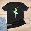 Ballerina Rainbow, Ballet Shoes, Ballet Dancer Girls Unisex T-shirt