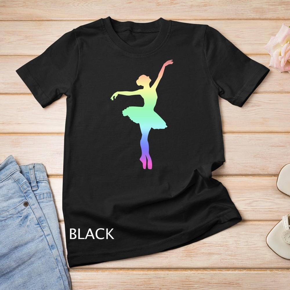 

Ballerina rainbow, ballet shoes, ballet dancer girls Unisex T-shirt S