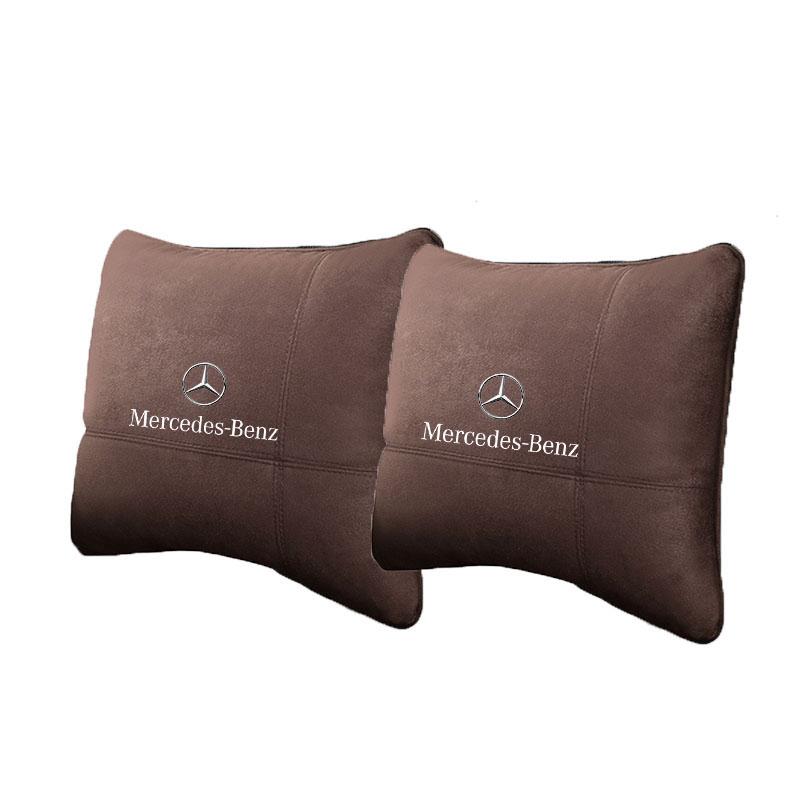 Suède Autostoel Hoofdsteun Neksteun Stoel Lendenkussen Zacht Nekkussen voor Mercedes Benz AMG W205 C300 W203 W206 W108 W124 Auto BA1