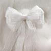 White Girls Hair Ornament Lace Bow Cosplay Headdress Cute Lolita Hair Clip  Hair Accessories