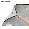 1 Stück Fenster-Wärmedämmfolie 8mm beidseitig Aluminiumfolie Thermische Isolierfolie Kühlend Lichtblockierend Mit Saugnapf