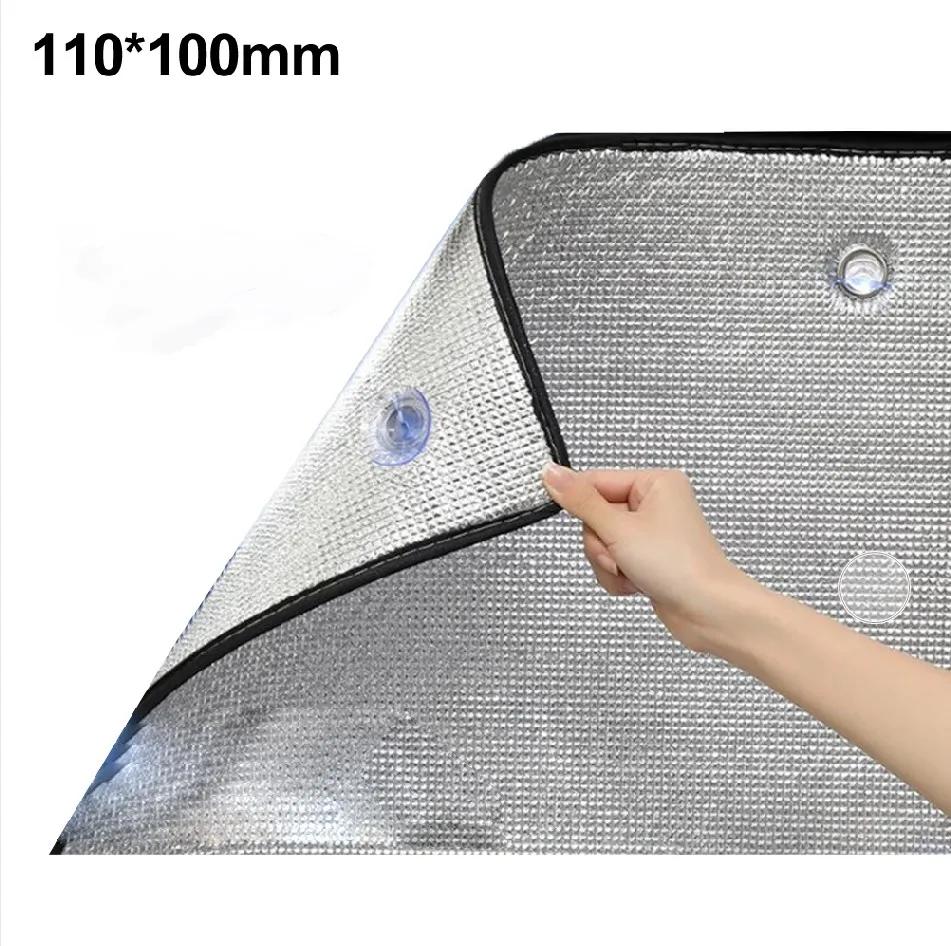 1 Stück Fenster-Wärmedämmfolie 8mm beidseitig Aluminiumfolie Thermische Isolierfolie Kühlend Lichtblockierend Mit Saugnapf