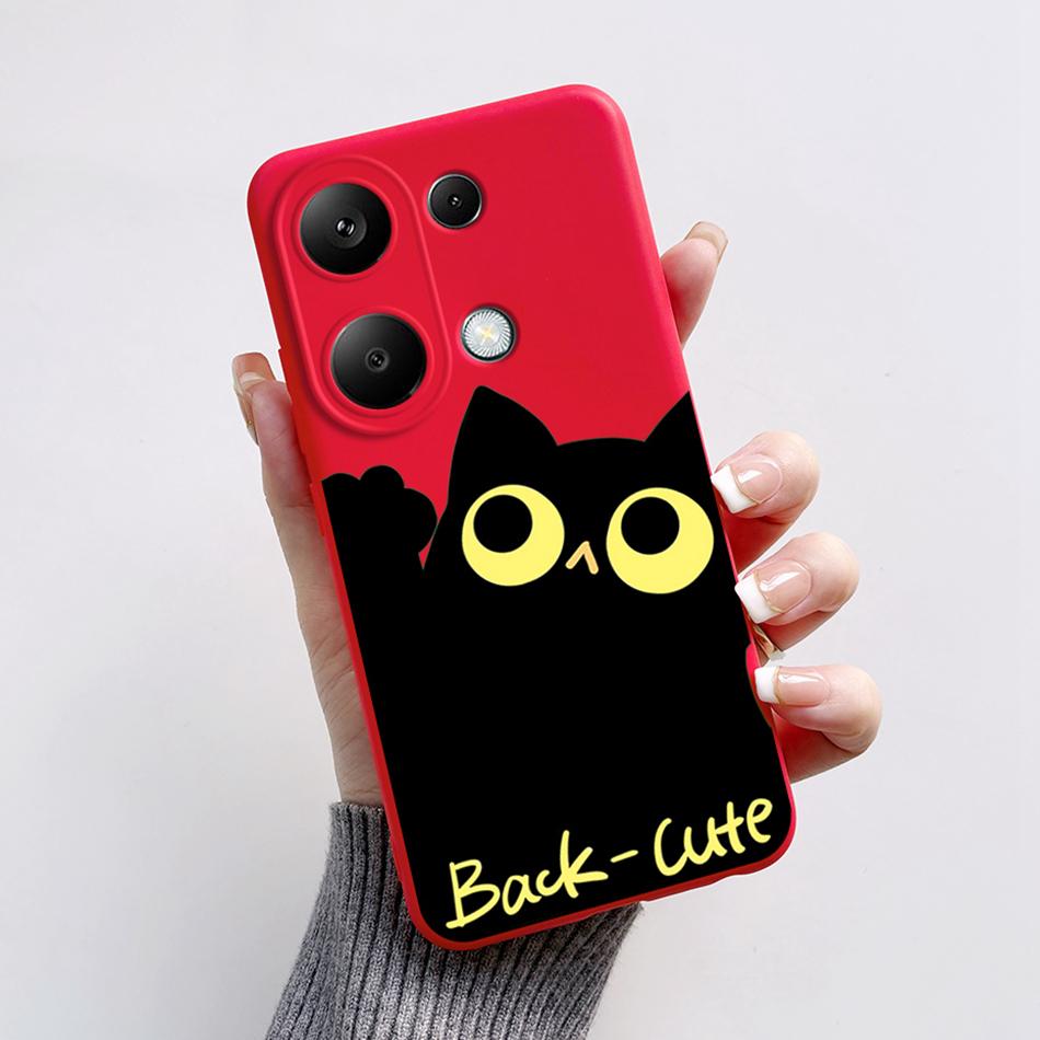 For Poco M6 Pro 4G Case Silicon Cover Soft Bumper for Xiaomi Poco M6 Pro M6Pro 4G Global Phone Cases M 6 Pro Cartoon TPU Shells