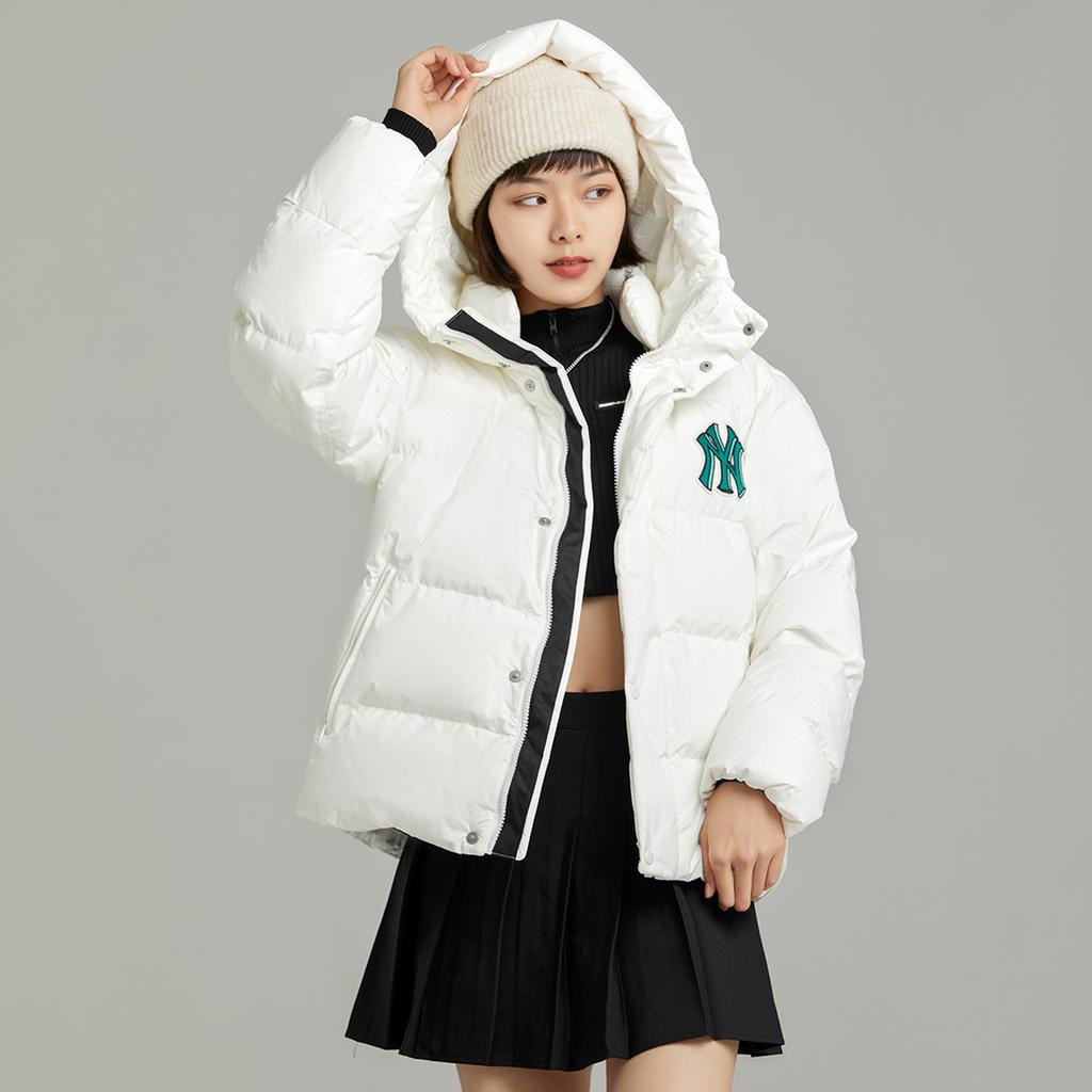 New MLB Down Jacket Cropped Unisex White 3ADJB0626-50IVS