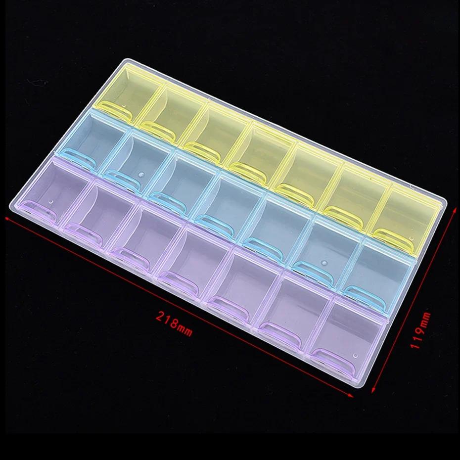 28 Grids 5D DIY Diamond Painting Tools and Accessories Storage Box Jewelry Rhinestones Container Organizer Case Home Storage 1PC