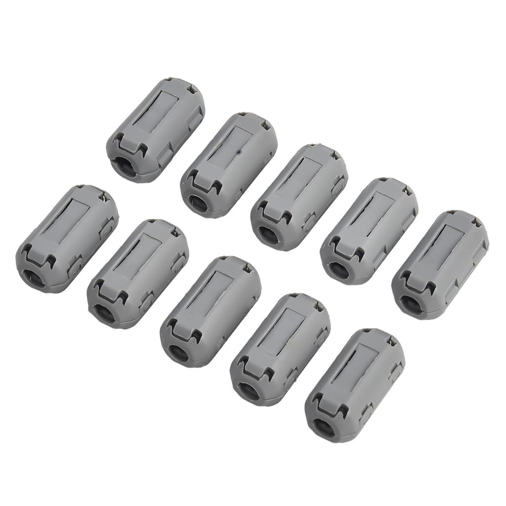Ferrite Ring Core Clips 10 Pack for USB Mouse & Headphone Cables Minimizing Electromagnetic Interference Effectively