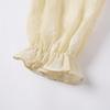 French Style Yellow Floral Chiffon Dress