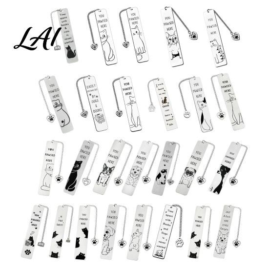 Gift for Book Lovers Cute Cat Bookmark Funny Metal Page Marker with Creative Durable Bookmark Quotes Stainless Steel Readers Lover Rust Proof