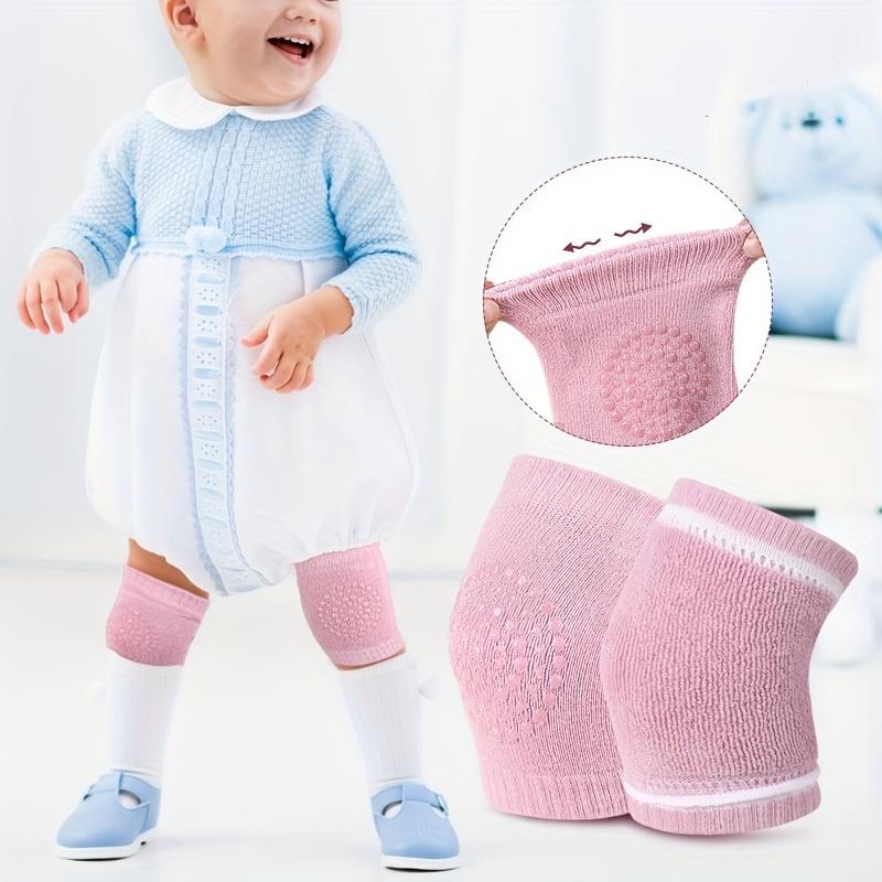 2 Pairs Soft Elastic Youngsters & Youngsters Knee and Elbow Support Pads - Anti-Slip, Breathable Knit Design for Youngsters Learning To Walk
