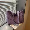 Shoulder Bag Women Canvas  Multi Compartment Zipper Storage Daily
