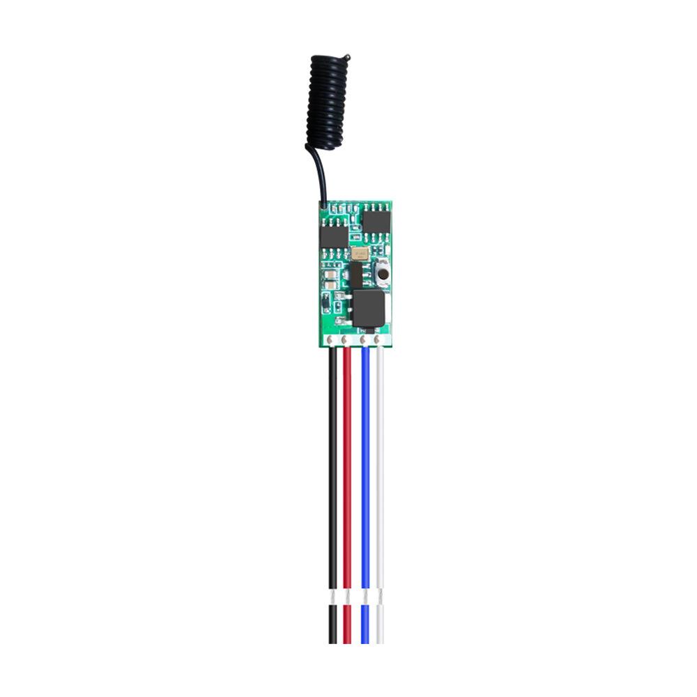 Multi-Voltage 433M RF Remote Control Switch with Mini Receiver for LED Access
