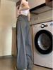 Women's High Waist Retro Wide Leg Cargo Jeans