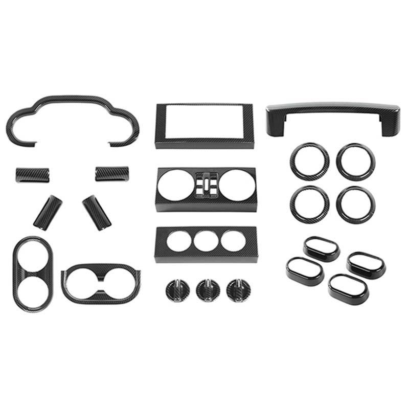 

ABS рулевое колесо центральной консоли украшения крышка держатель чашки наклейки для Jeep Wrangler JK 2007-2010 аксессуары для салона автомобиля