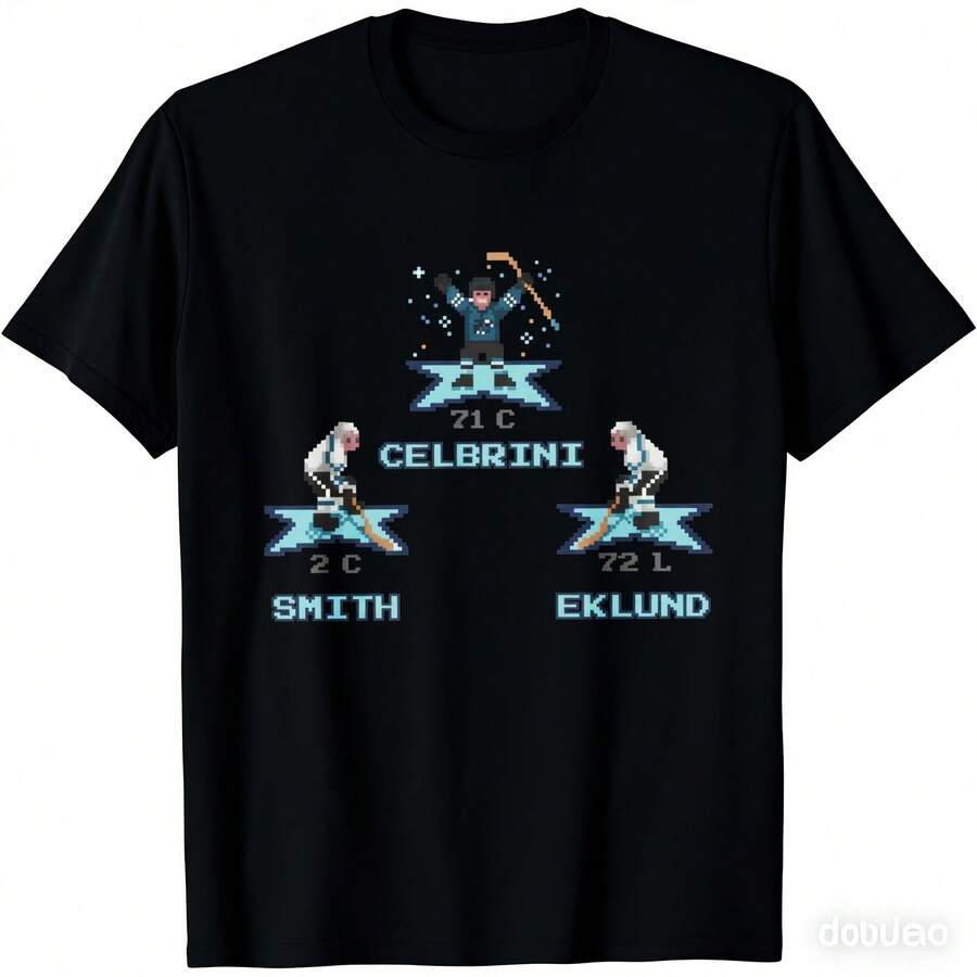 Maillot De Hockey Rétro Style Années 90 Pixel CelebriniEklund TShirt Iconique 94 Lavable En S