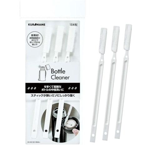 Mameita Kitchen Sponge, White, 1cm Wide x 0.5cm Deep x 17cm High, for Cleaning Inner Stoppers, Removing Tea Stain, Stick, Fine Grooves, for Fine Stain