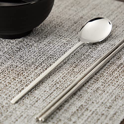 Kanda KD Bibimbap Spoon, Stainless Steel, Made in Japan, Korean Cuisine, 387031