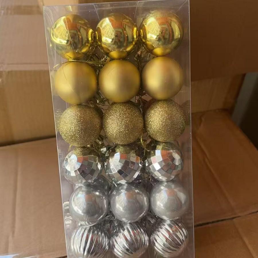

Набор из 36 штук 4-сантиметровых елочных украшений в виде неправильных шаров