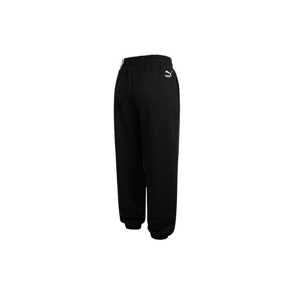 Puma Solid Color Long Sports Pants Women bottoms Black 539735-01