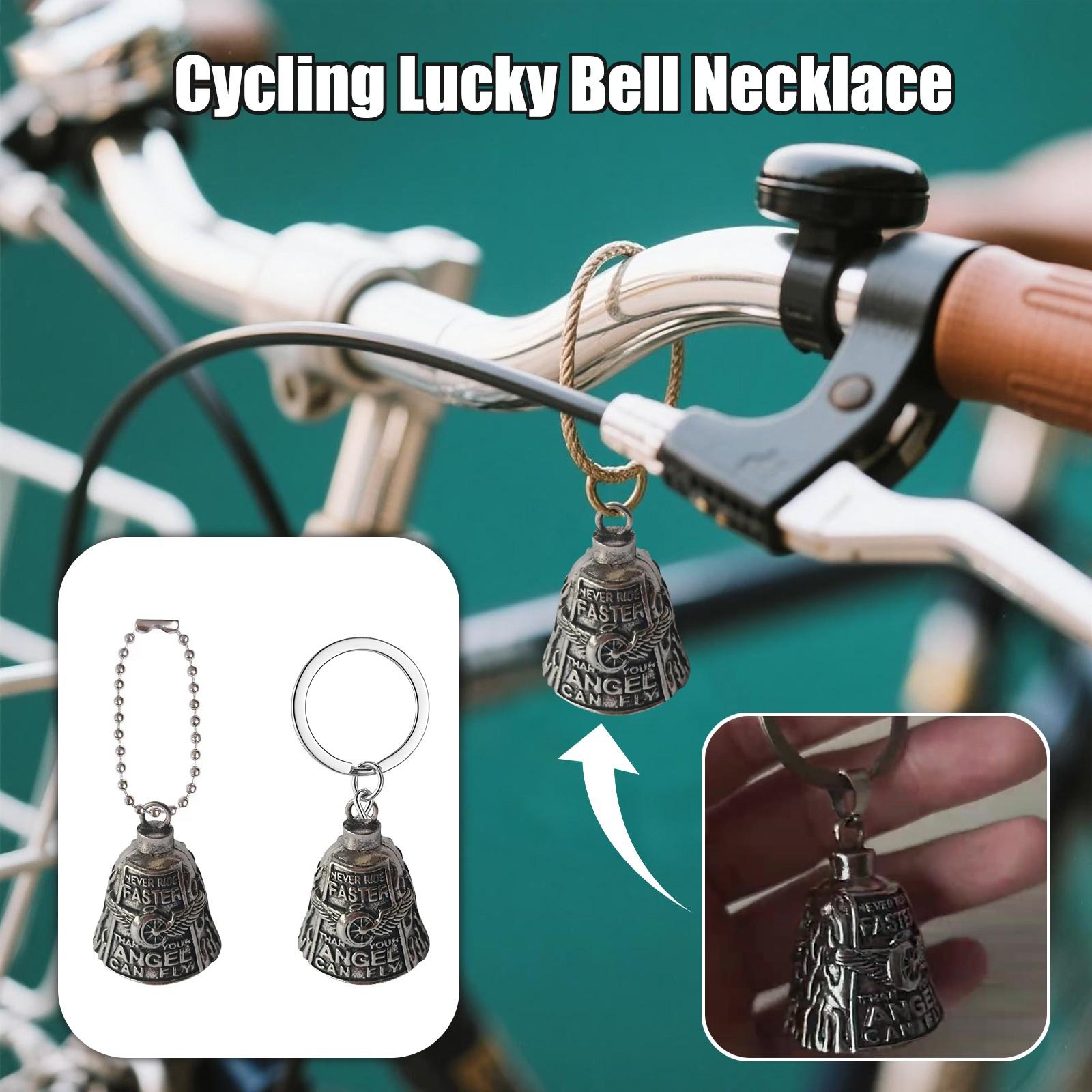 

Cycling Bell Necklace Fun Wheel Motorcycle Keychain,Cycling Bell Necklace Jewelry One Size