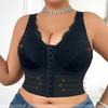 Formende und schlankmachende Damen-Shapewear mit Reißverschluss, verbesserte Version, Drei-Knopf, mit Anhebung, atmungsaktiv mit Spitzen-Ausschnitt