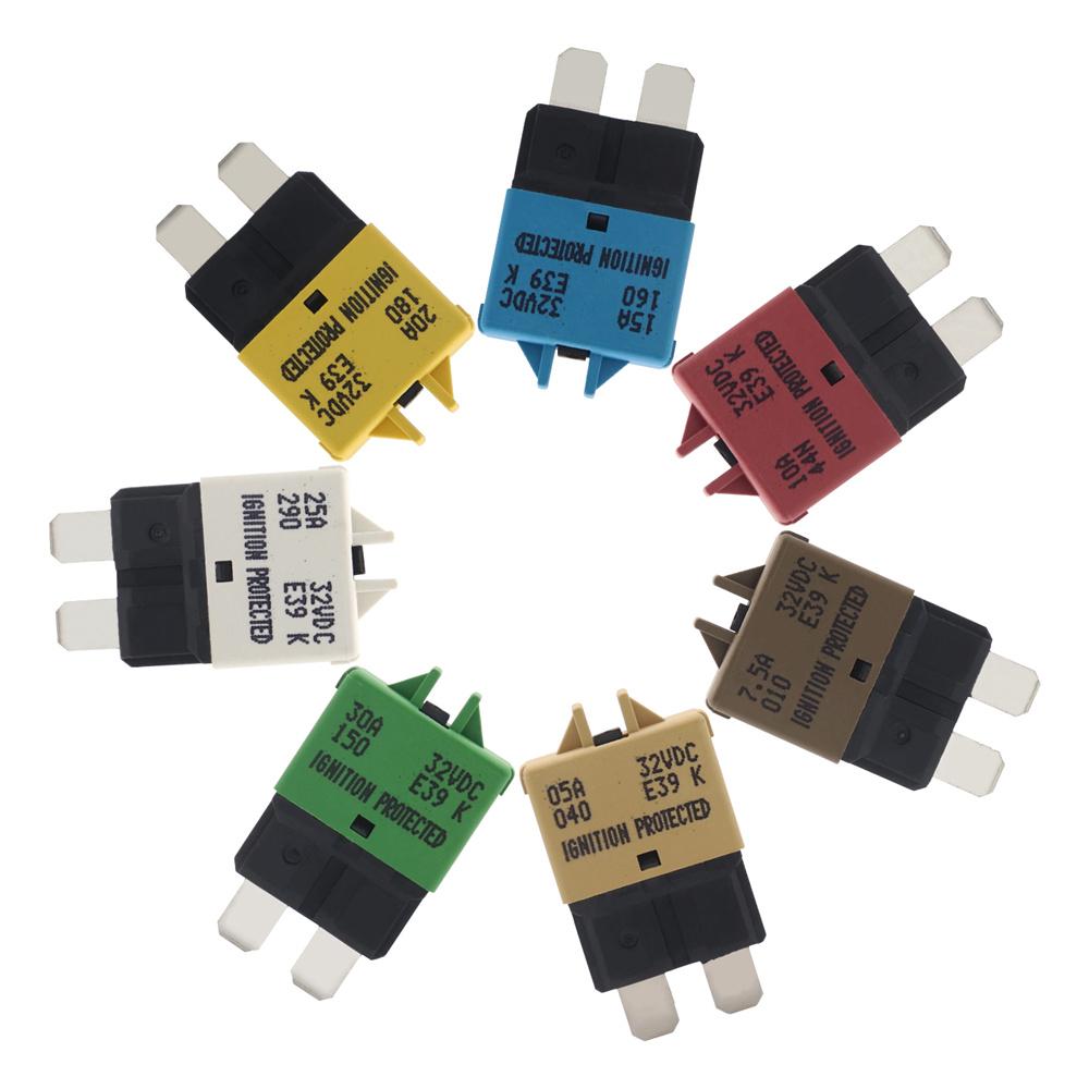 Manual Reset Fuses Blade Circuit Breaker with Fuse Holder For Car Boat Truck SUV
