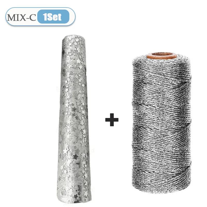 1-10Rolls Silver Star Packaging Mesh Handmade Account Gift Packaging Decoration DIY Packaging Premium Feel Mesh Scrapbook Paper