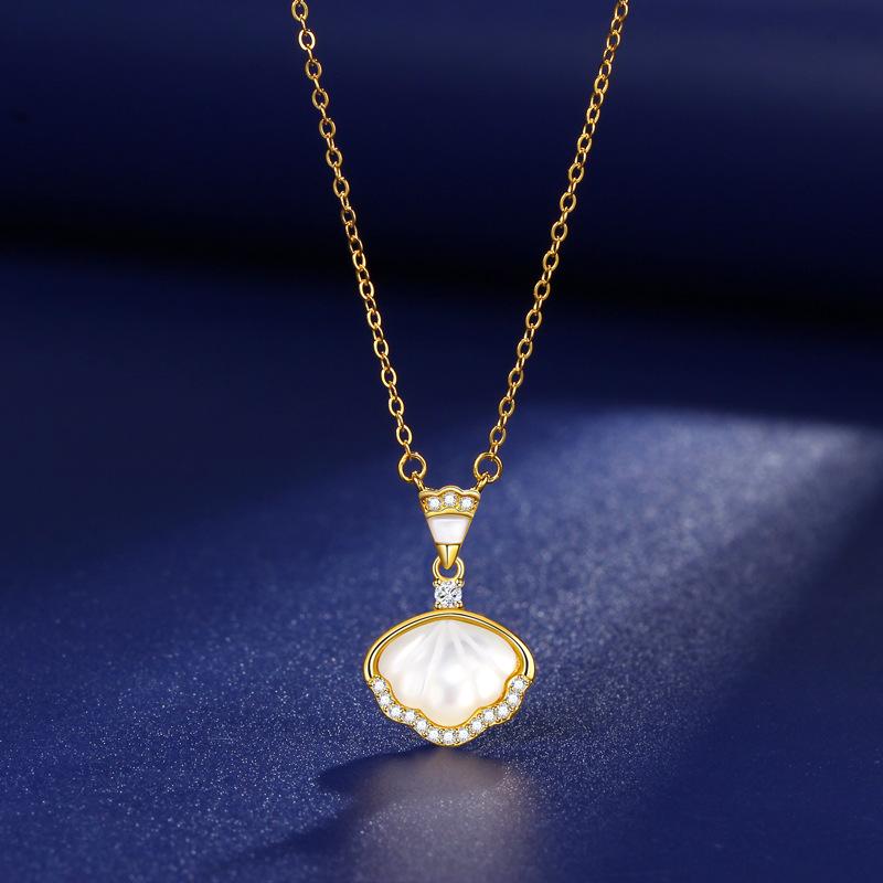 

Платье ожерелье из ракушек женское нишевое элитное индивидуальное изысканное элитное чувство белое рябчиковое свитер цепочка для женщин