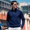 Mr. Bu Men's Zipper Half-High Collar Windproof Sweatshirt
