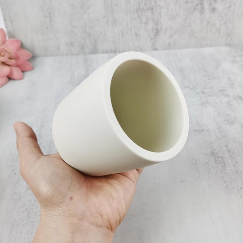 Cylinder Planter Silicone Mold Plaster Flower Pot Mold DIY Candle Cup Resin Mold Flower Vase Epoxy Resin  Casting Mold
