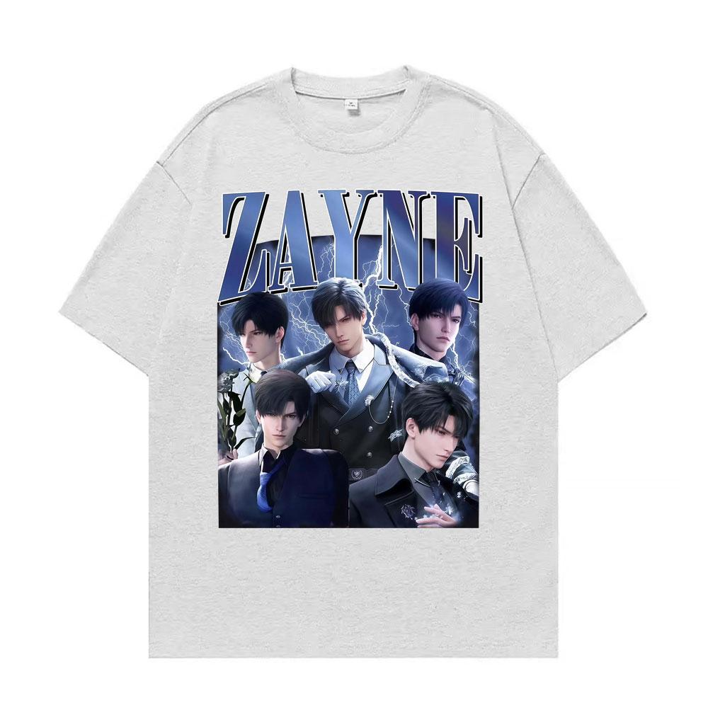 

Футболка с ретро-графикой «Аниме-девушка ужинает Зайн Лав» для мужчин и женщин, хип-хоп, уличный стиль, 100% хлопок, футболка с коротким рукавом, топы 2XL