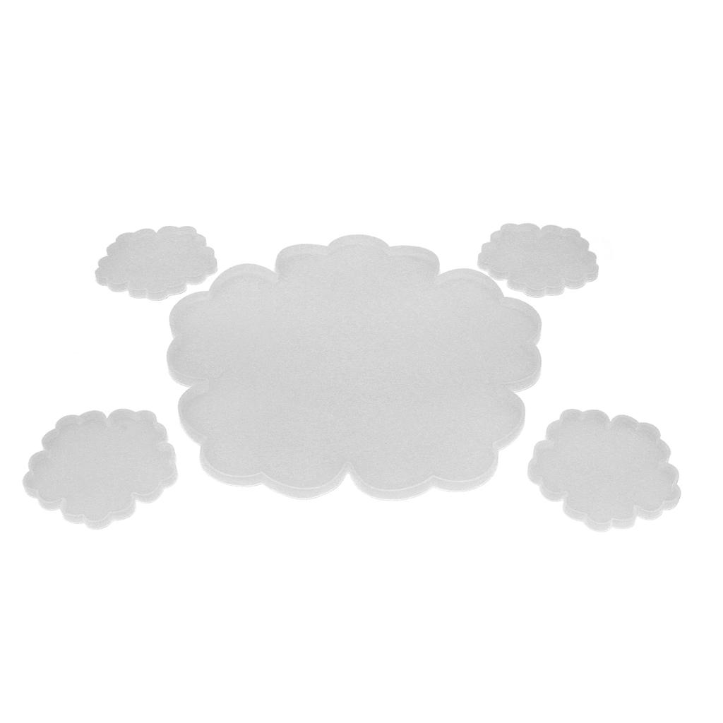 Flower Coaster Resin Molds Pieces Coaster Silicone Resin Molds Set for Home Decoration