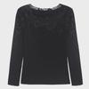 2024 Women's Plus-Size Long Sleeve Lace Mesh Warm Shirt