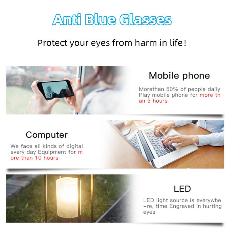 New Retro Small Square Glasses Frame Anti Blue Light Computer Reading Glasses For Men And Women Radiation Protection Eyeglasses