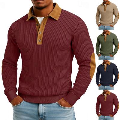 Men's Color Long Sleeve Tops Men's Casual Fashion Long Sleeve Tops
