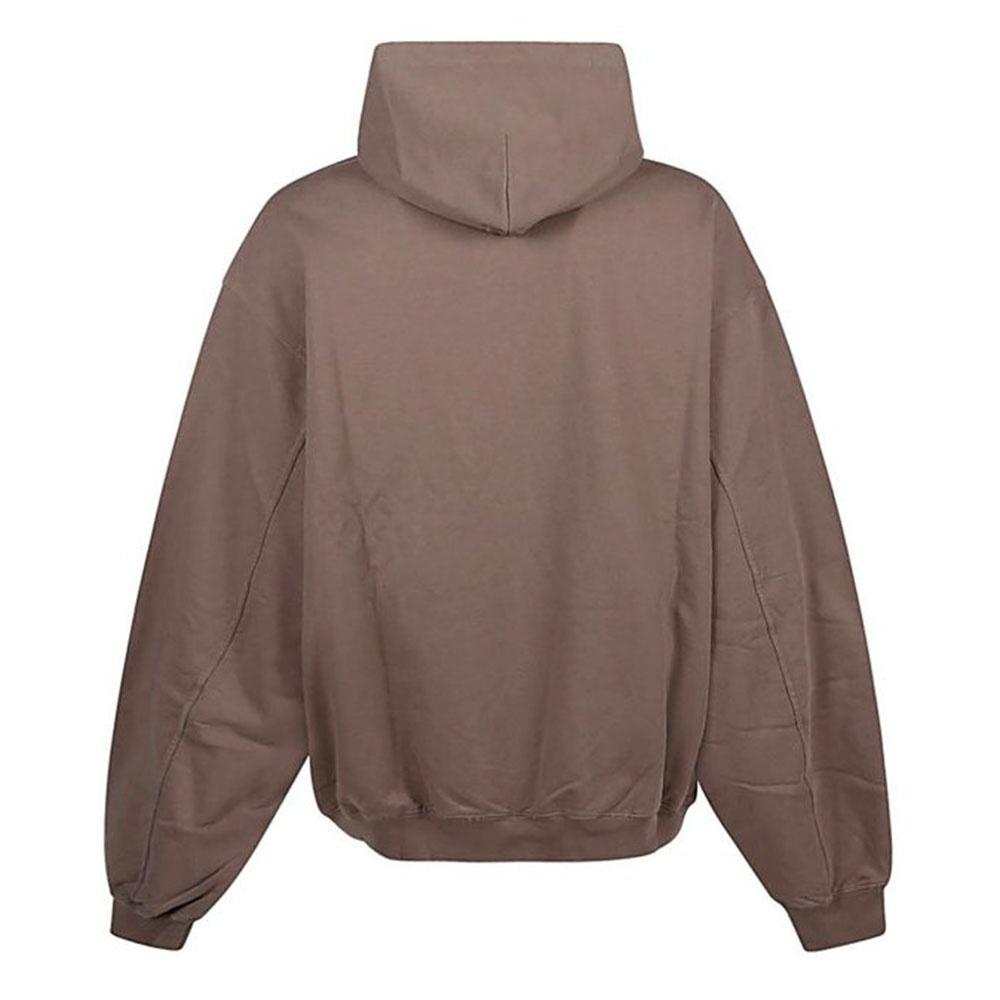 Balenciaga Boxy Logo Hoodie 'Taupe Black' Men's 729361TNVL27761