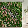 3D Prachtig Kleurrijk Bloemenlandschap Print Badkamer Waterdicht Douchegordijn Polyester Gordijn Huisdecoratie Gordijn