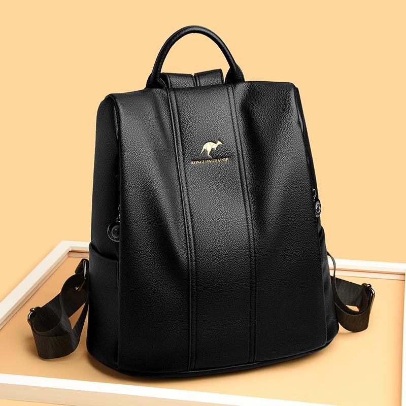 Genuine leather backpack for women travel backpack school backpacks