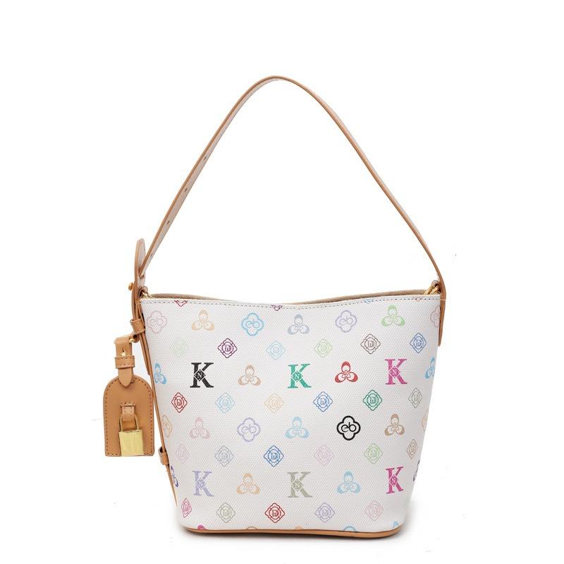 Premium Light Luxury Niche Bag Women's New Trendy Fashion Hand Carry Shoulder Bag Commuter Messenger Bucket Bag
