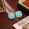 Blue Ice Crystal Stud Earrings - High-End Fashion, Fresh & Sweet Fairy Design